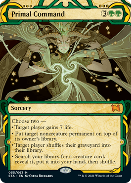 [055]【EN】【FOIL】原初の命令/Primal Command【STA】[M][緑]