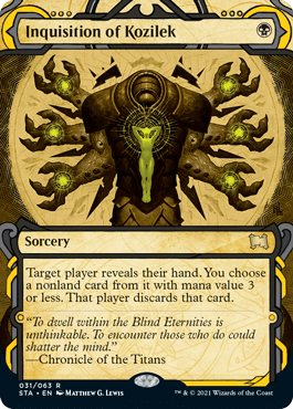 [031]【EN】【エッチングFOIL】コジレックの審問/Inquisition of Kozilek【STA】[R][黒]