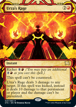 [047]【EN】【エッチングFOIL】ウルザの激怒/Urza's Rage【STA】[R][赤]
