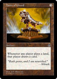 [135]【EN】どん欲の角笛/Horn of Greed【STH】[R][茶]