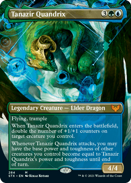 [284]【EN】【FOIL】■ボーダーレス■ターナジール・クアンドリクス/Tanazir Quandrix【STX】[M][多色]