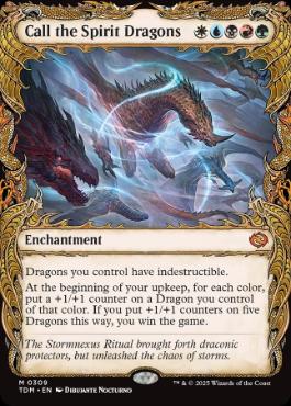 [309]【EN】■ショーケース■精霊龍の呼集/Call the Spirit Dragons【TDM】[M][多色]