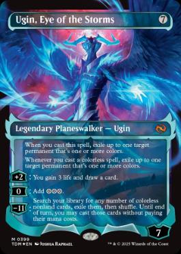 [399]【EN】【FOIL】■ショーケース■嵐の目、ウギン/Ugin, Eye of the Storms【TDM】[M][無]