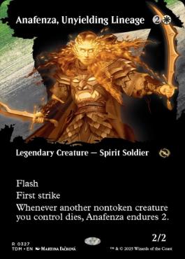 [327]【EN】【FOIL】■ボーダーレス■不撓の系統、アナフェンザ/Anafenza, Unyielding Lineage【TDM】[R][白]