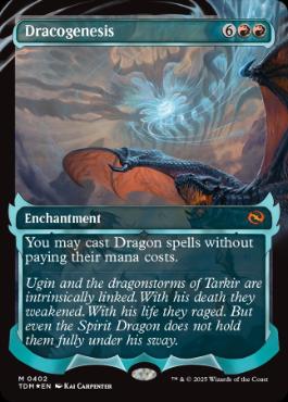 [402]【EN】【FOIL】■ショーケース■龍の創始/Dracogenesis【TDM】[M][赤]
