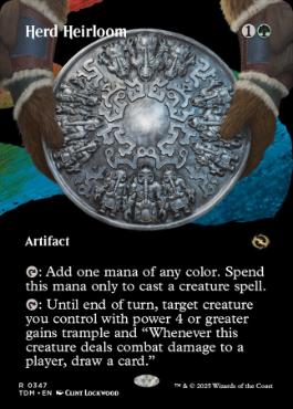 [347]【EN】【FOIL】■ボーダーレス■群れの家宝/Herd Heirloom【TDM】[R][緑]