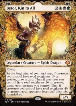 [308]【EN】【FOIL】■ショーケース■全族党に連なる者、ベトー/Betor, Kin to All【TDM】[M][多色]