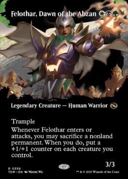 [358]【EN】【FOIL】■ボーダーレス■アブザンの夜明け、フェロザー/Felothar, Dawn of the Abzan【TDM】[R][多色]