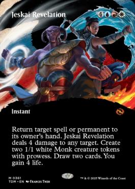 [361]【EN】【FOIL】■ボーダーレス■ジェスカイの啓示/Jeskai Revelation【TDM】[M][多色]