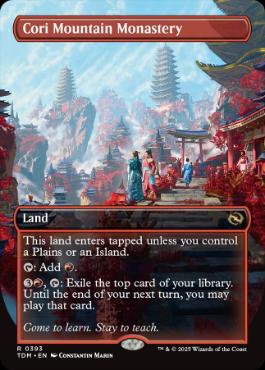 [393]【EN】【FOIL】■ボーダーレス■コーリ山の僧院/Cori Mountain Monastery【TDM】[R][土地]