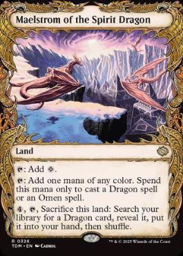 [326]【EN】【FOIL】■ショーケース■精霊龍の大渦/Maelstrom of the Spirit Dragon【TDM】[R][土地]