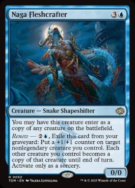 [052]【EN】ナーガの肉体造形師/Naga Fleshcrafter【TDM】[R][青]