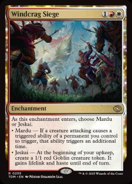 [235]【EN】【FOIL】強風岩峰の包囲/Windcrag Siege【TDM】[R][多色]
