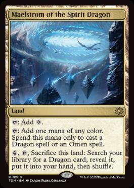 [260]【EN】【FOIL】精霊龍の大渦/Maelstrom of the Spirit Dragon【TDM】[R][土地]