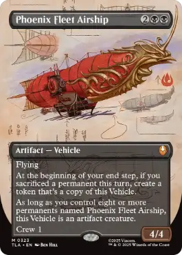 [323]【EN】■ボーダーレス■不死鳥艦隊の飛行船/Phoenix Fleet Airship【TLA】[M][黒]