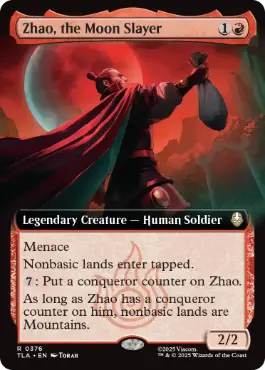 [376]【EN】■拡張アート■月殺し、ジャオ/Zhao, the Moon Slayer【TLA】[R][赤]