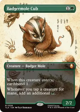 [326]【EN】■ボーダーレス■アナグマモグラの仔/Badgermole Cub【TLA】[M][緑]