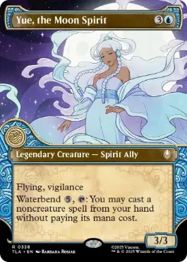 [338]【EN】【FOIL】■ショーケース■月の精霊、ユエ/Yue, the Moon Spirit【TLA】[R][青]