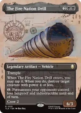 [321]【EN】【FOIL】■ボーダーレス■火の国のドリル/The Fire Nation Drill【TLA】[R][黒]