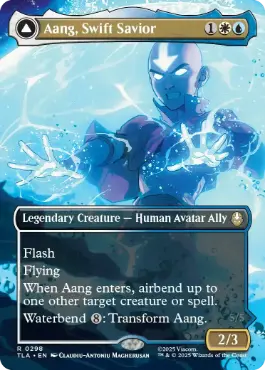 [298]【EN】【FOIL】■ボーダーレス■素早き救済者、アン/Aang, Swift Savior【TLA】[R][多色]