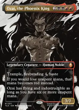 [311]【EN】【FOIL】■ボーダーレス■不死鳥王、オザイ/Ozai, the Phoenix King【TLA】[M][多色]
