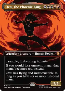 [335]【EN】【FOIL】■ボーダーレス■不死鳥王、オザイ/Ozai, the Phoenix King【TLA】[M][多色]