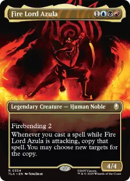 [334]【EN】【FOIL】■ボーダーレス■火の王アズーラ/Fire Lord Azula【TLA】[R][多色]