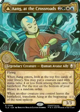 [346]【EN】【FOIL】■ショーケース■岐路に立つアン/Aang, at the Crossroads【TLA】[R][多色]