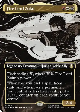 [315]【EN】【FOIL】■ボーダーレス■火の王ズーコ/Fire Lord Zuko【TLA】[R][多色]