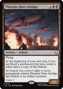 [114]【EN】【FOIL】不死鳥艦隊の飛行船/Phoenix Fleet Airship【TLA】[M][黒]