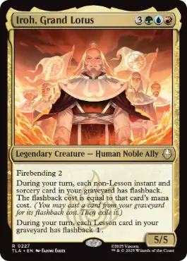 [227]【EN】【FOIL】名人、アイロー/Iroh, Grand Lotus【TLA】[R][多色]