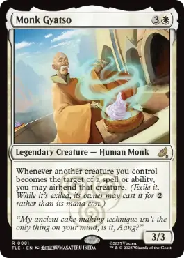 [081]【EN】【FOIL】ギャツォ和尚/Monk Gyatso【TLE】[R][白]