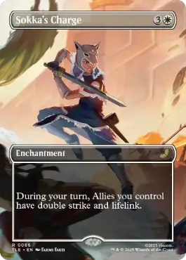 [066]【EN】【FOIL】■ボーダーレス■サカの突撃/Sokka's Charge【TLE】[R][白]