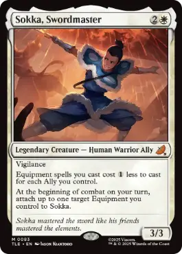 [083]【EN】【FOIL】剣豪、サカ/Sokka, Swordmaster【TLE】[M][白]