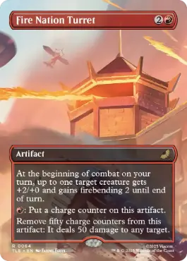 [064]【EN】【FOIL】■ボーダーレス■火の国の砲台/Fire Nation Turret【TLE】[R][赤]