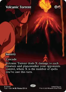 [037]【EN】【FOIL】■ボーダーレス■火山の奔流/Volcanic Torrent【TLE】[M][赤]