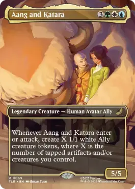 [069]【EN】【FOIL】■ボーダーレス■アンとカタラ/Aang and Katara【TLE】[R][多色]