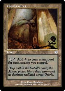 [139]【JP】【FOIL】陰謀団の貴重品室/Cabal Coffers【TOR】[U][土地]
