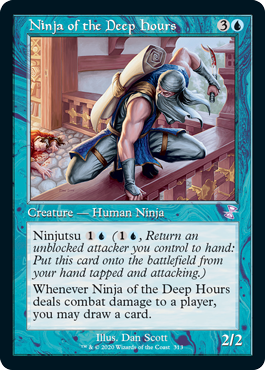 [313]【EN】■旧枠■深き刻の忍者/Ninja of the Deep Hours【TSR-BS】[R][青]