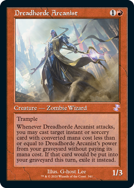 [341]【EN】■旧枠■戦慄衆の秘儀術師/Dreadhorde Arcanist【TSR-BS】[R][赤]