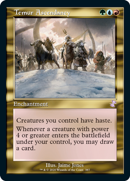 [387]【EN】■旧枠■ティムールの隆盛/Temur Ascendancy【TSR-BS】[R][多色]