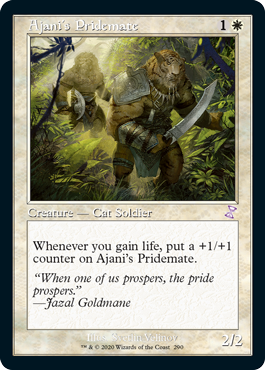[290]【EN】【FOIL】■旧枠■アジャニの群れ仲間/Ajani's Pridemate【TSR-BS】[R][白]