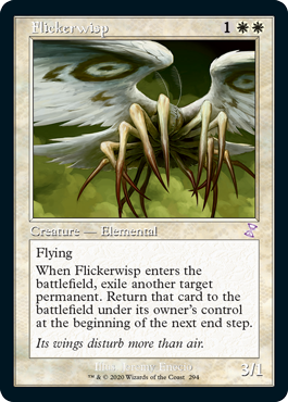 [294]【EN】【FOIL】■旧枠■ちらつき鬼火/Flickerwisp【TSR-BS】[R][白]