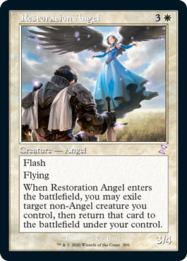 [300]【EN】【FOIL】■旧枠■修復の天使/Restoration Angel【TSR-BS】[R][白]