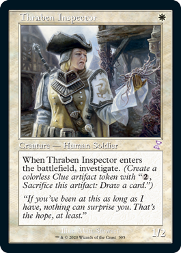 [305]【EN】【FOIL】■旧枠■スレイベンの検査官/Thraben Inspector【TSR-BS】[R][白]