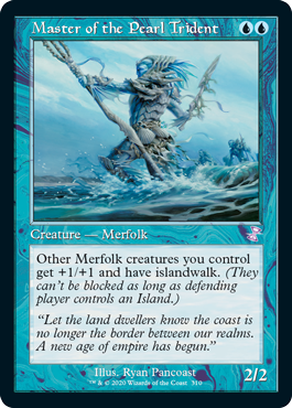 [310]【EN】【FOIL】■旧枠■真珠三叉矛の達人/Master of the Pearl Trident【TSR-BS】[R][青]