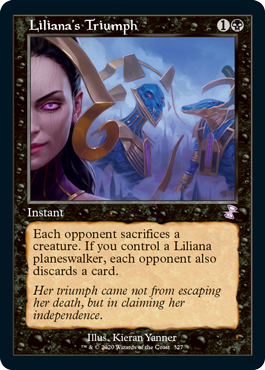 [327]【EN】【FOIL】■旧枠■リリアナの勝利/Liliana's Triumph【TSR-BS】[R][黒]