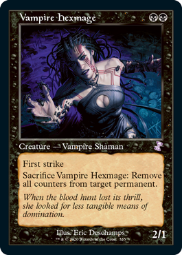 [335]【EN】【FOIL】■旧枠■吸血鬼の呪詛術士/Vampire Hexmage【TSR-BS】[R][黒]