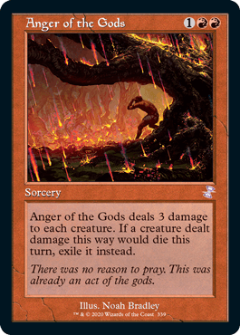 [339]【EN】【FOIL】■旧枠■神々の憤怒/Anger of the Gods【TSR-BS】[R][赤]