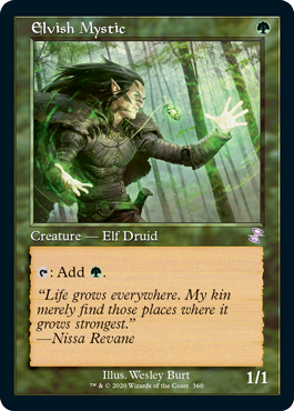 [360]【EN】【FOIL】■旧枠■エルフの神秘家/Elvish Mystic【TSR-BS】[R][緑]